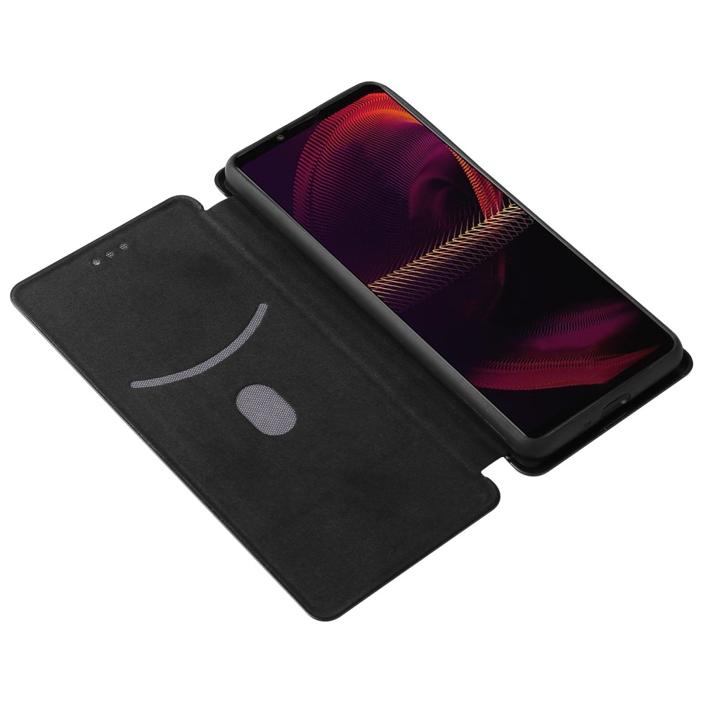  Sony Xperia 5 III Fodral Kolfiber Textur Svart