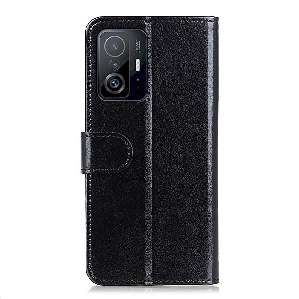 Xiaomi 11T / 11T Pro Fodral Crazy Horse Läder Svart
