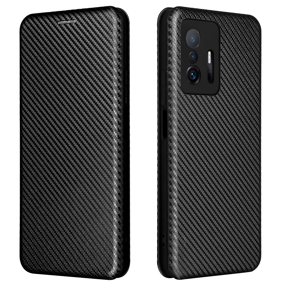  Xiaomi 11T / 11T Pro Fodral Kolfiber Textur Svart