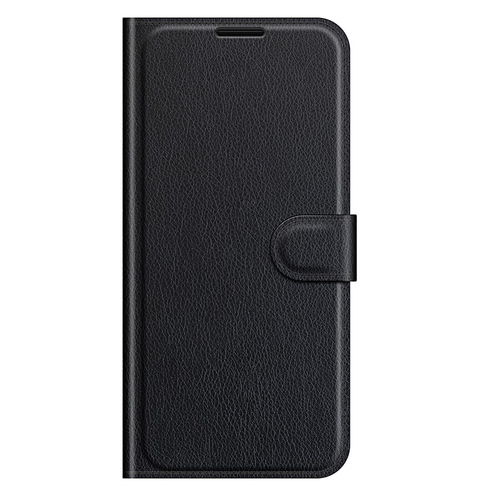 Samsung Galaxy A03s Fodral Litchi Läder Svart