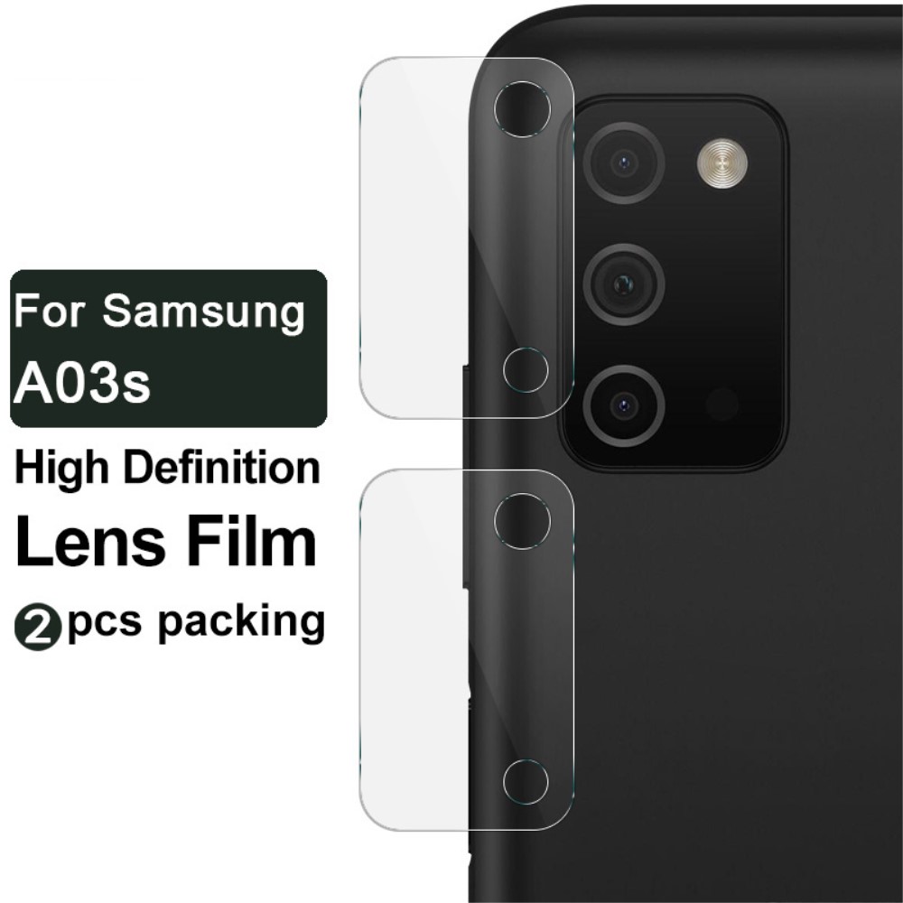 IMAK IMAK Samsung Galaxy A03s Linsskydd 2-PACK Härdat Glas