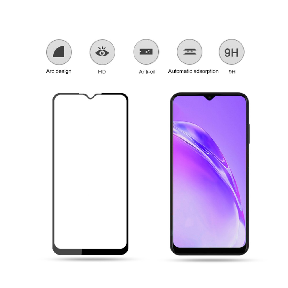 AMORUS AMORUS Samsung Galaxy A03s Heltäckande Skärmskydd Härdat Glas