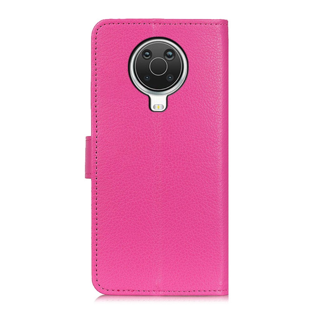  Nokia G10 / G20 Fodral Litchi Läder Rosa