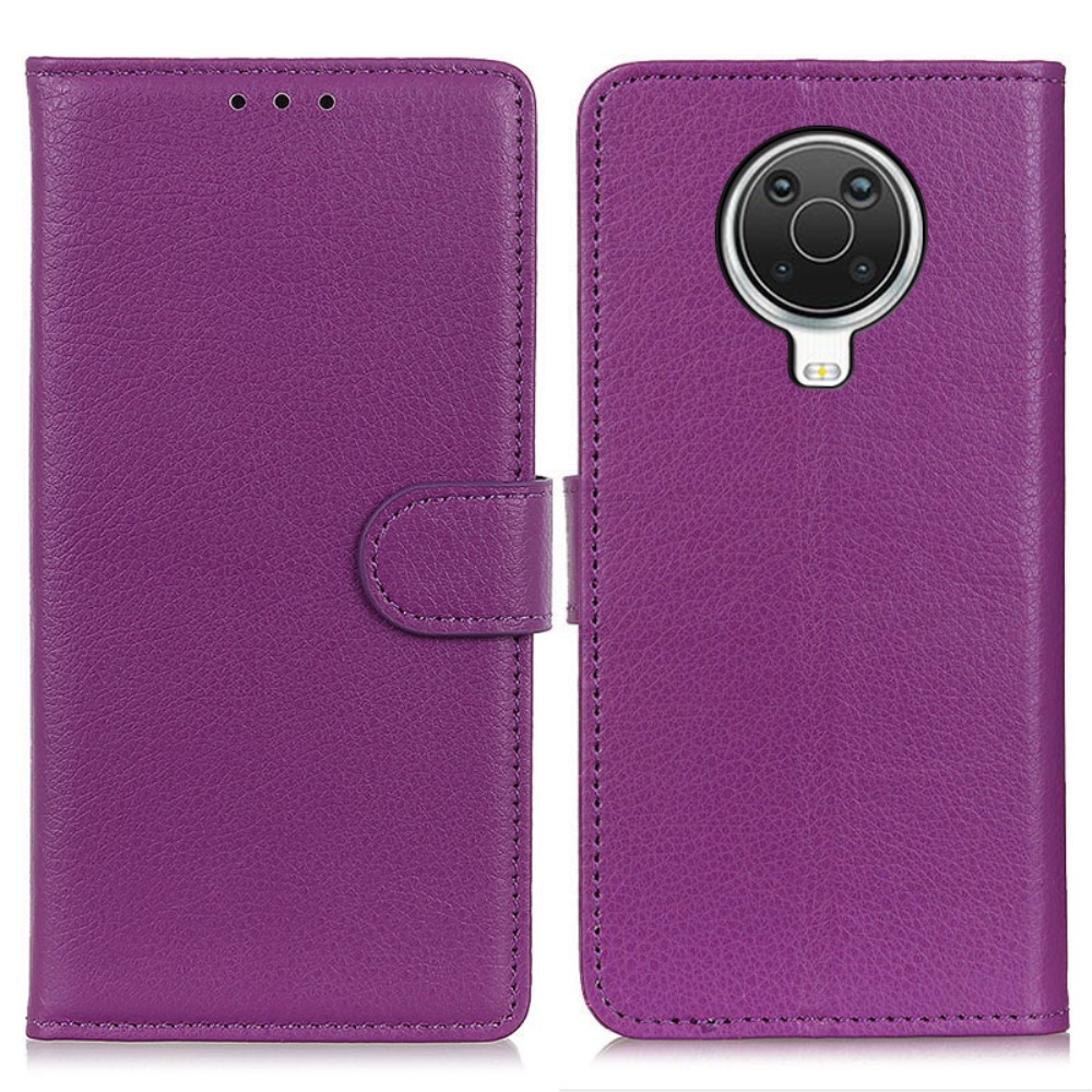  Nokia G10 / G20 Fodral Litchi Läder Lila