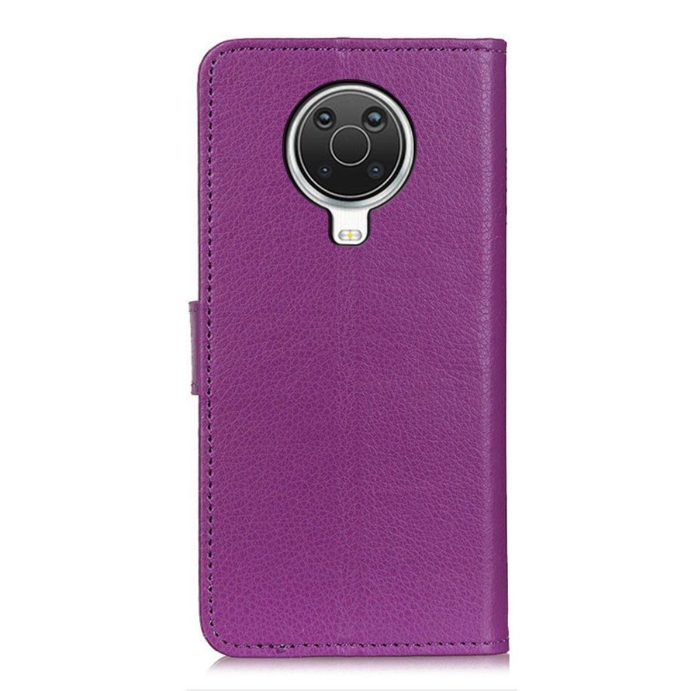  Nokia G10 / G20 Fodral Litchi Läder Lila