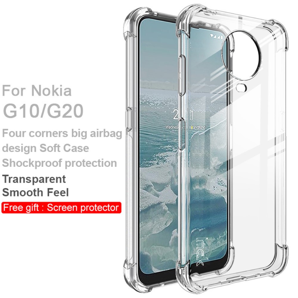 IMAK IMAK Nokia G10 / G20 Skal Shockproof TPU + Skärmskydd Transparent