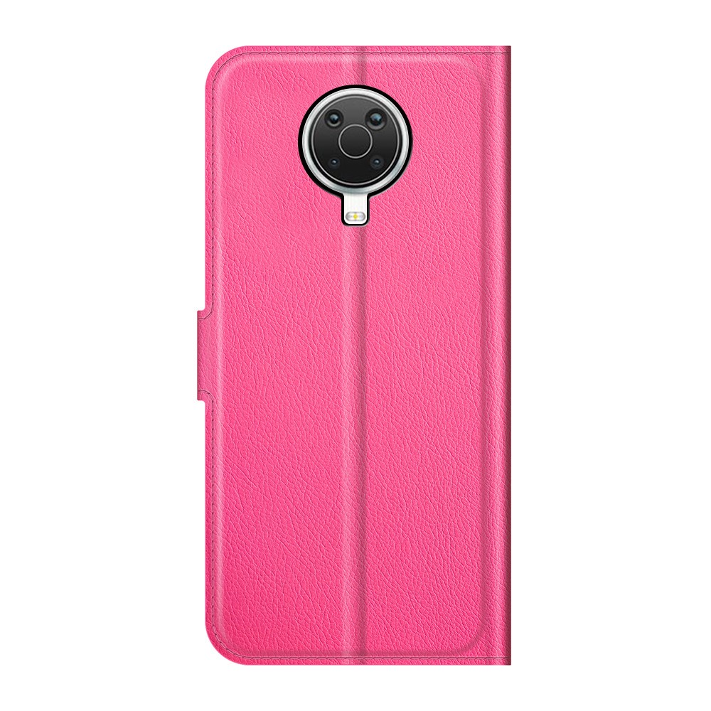  Nokia G10 / G20 Fodral Litchi Läder Rosa
