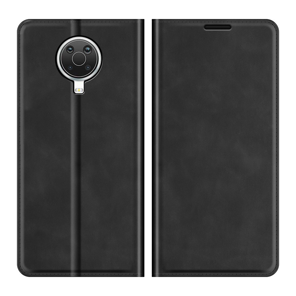  Nokia G10 / G20 Fodral Skin Touch Läder Svart