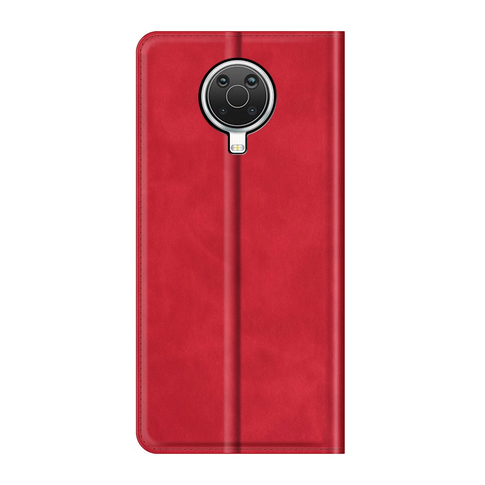  Nokia G10 / G20 Fodral Skin Touch Läder Röd