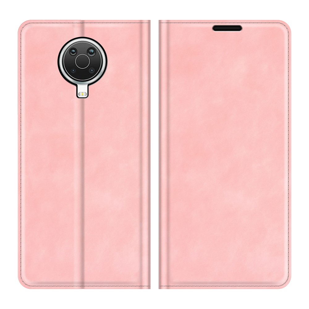  Nokia G10 / G20 Fodral Skin Touch Läder Rosa