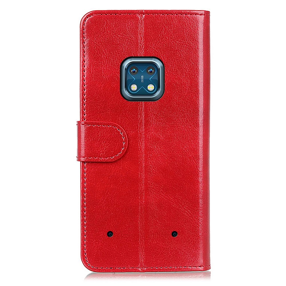  Nokia XR20 Fodral Crazy Horse Läder Röd