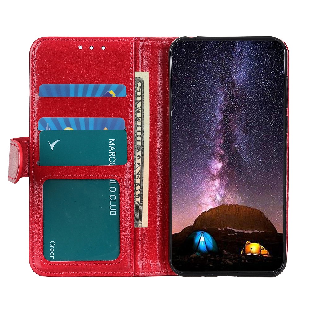  Nokia XR20 Fodral Crazy Horse Läder Röd