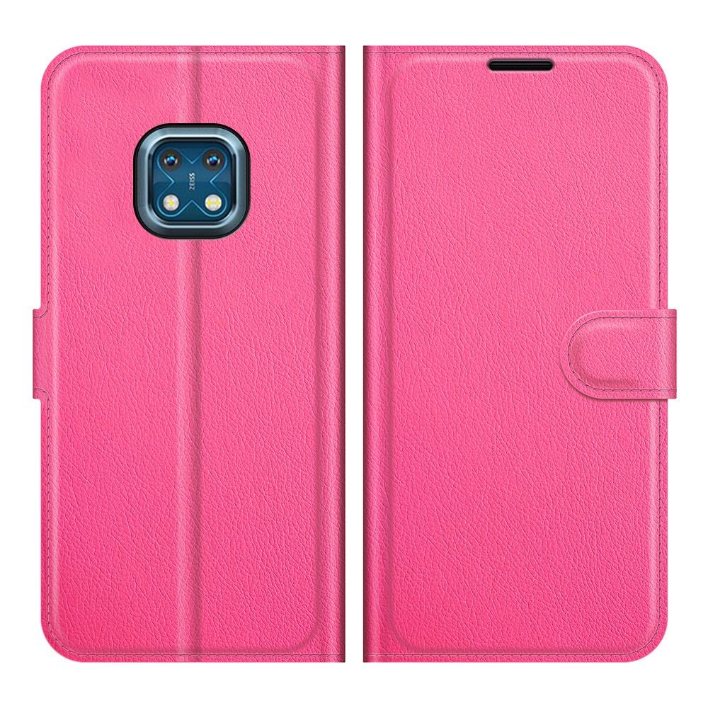  Nokia XR20 Fodral Litchi Läder Rosa