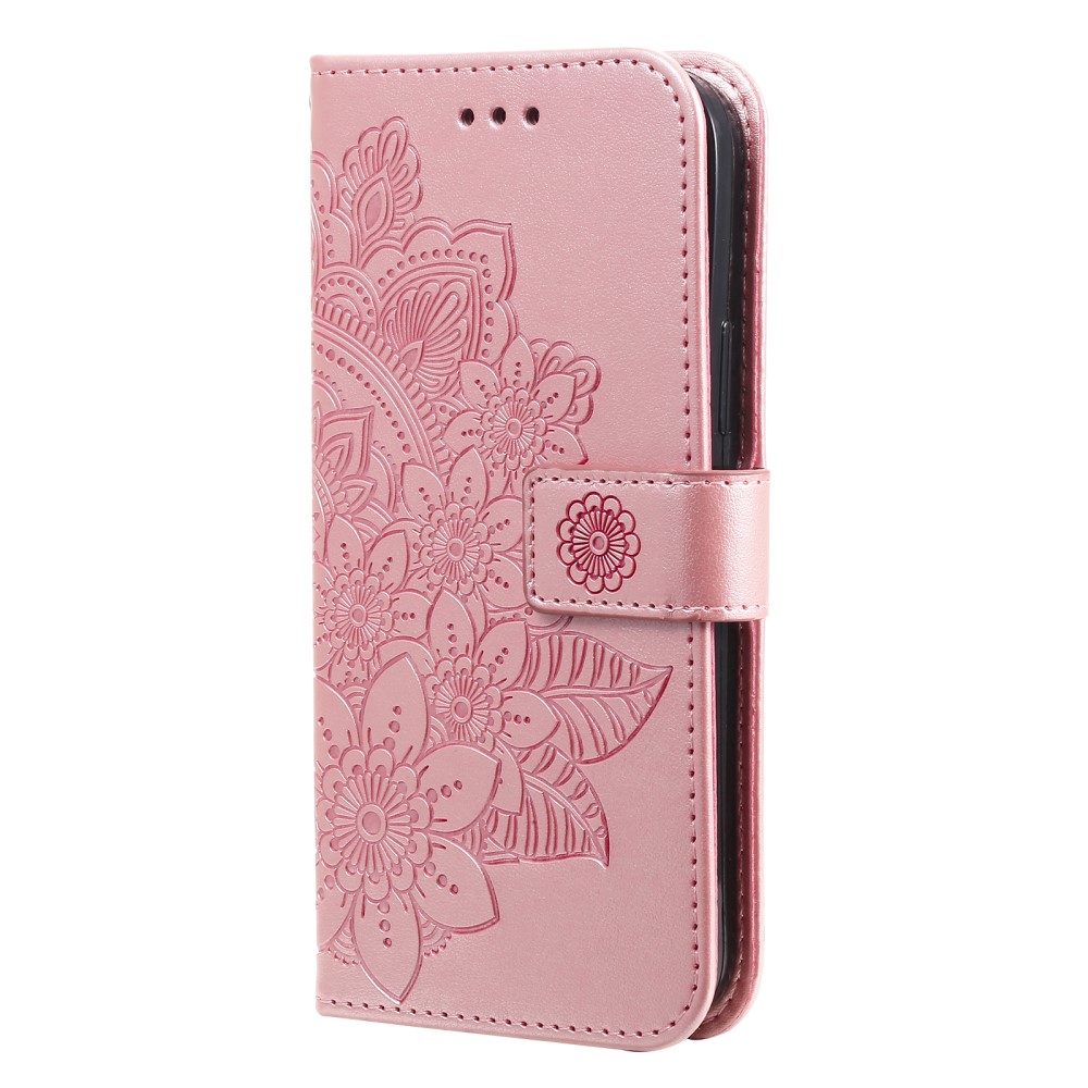  Nokia G10 / G20 Fodral Mandala Läder Roséguld