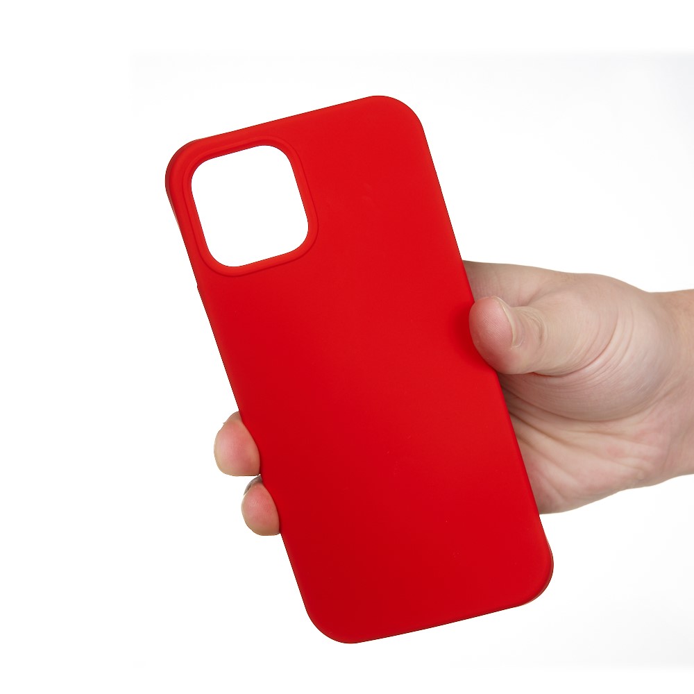  iPhone 13 Skal Liquid Silikon Röd