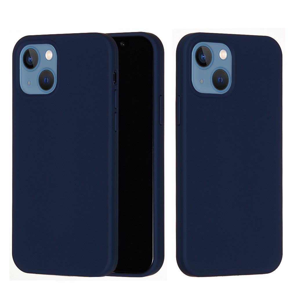  iPhone 13 Skal Liquid Silikon Mörk Blå