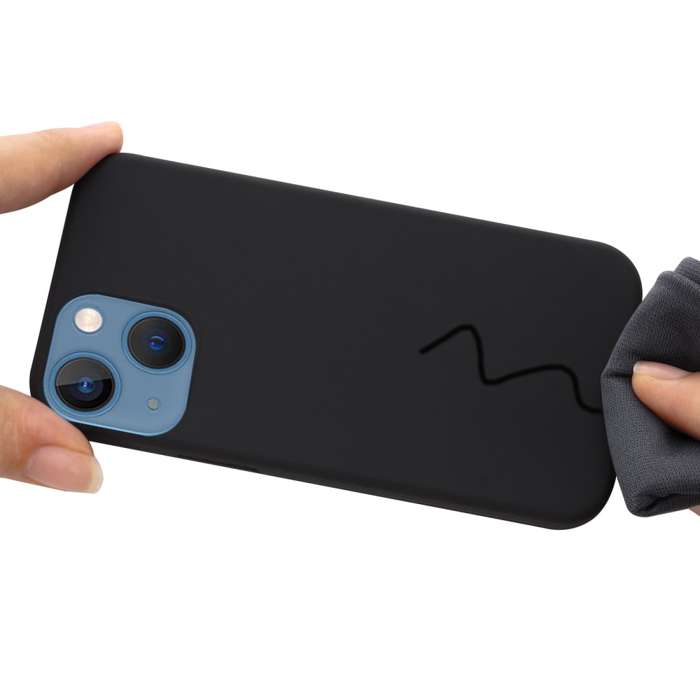  iPhone 13 Skal MagSafe Liquid Silikon Svart