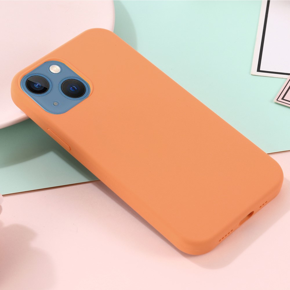  iPhone 13 Skal MagSafe Liquid Silikon Orange