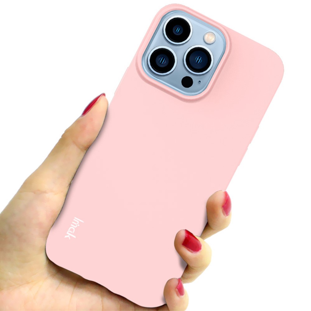 IMAK IMAK iPhone 13 Pro Max Skal Skin Touch TPU Ljus Rosa