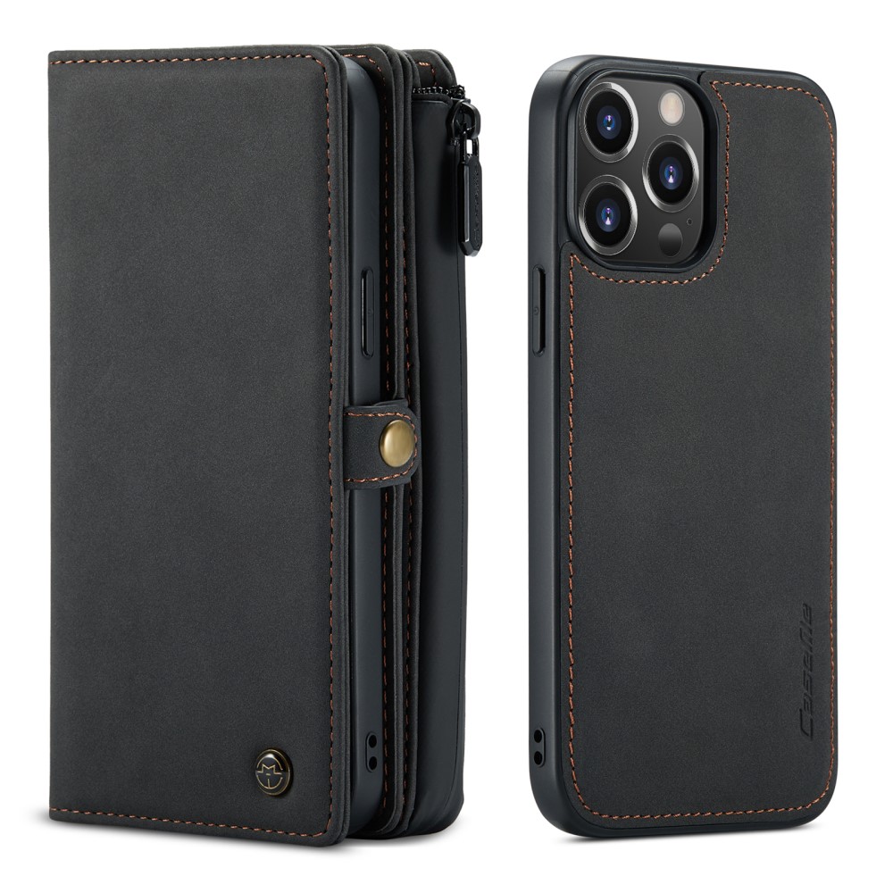 CASEME CASEME iPhone 13 Pro Max Fodral/Skal Magnet 2in1 Multifunktionell Svart