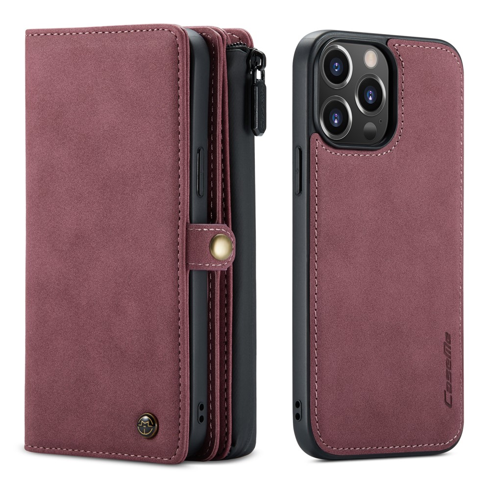 CASEME CASEME iPhone 13 Pro Max Fodral/Skal Magnet 2in1 Multifunktionell Röd