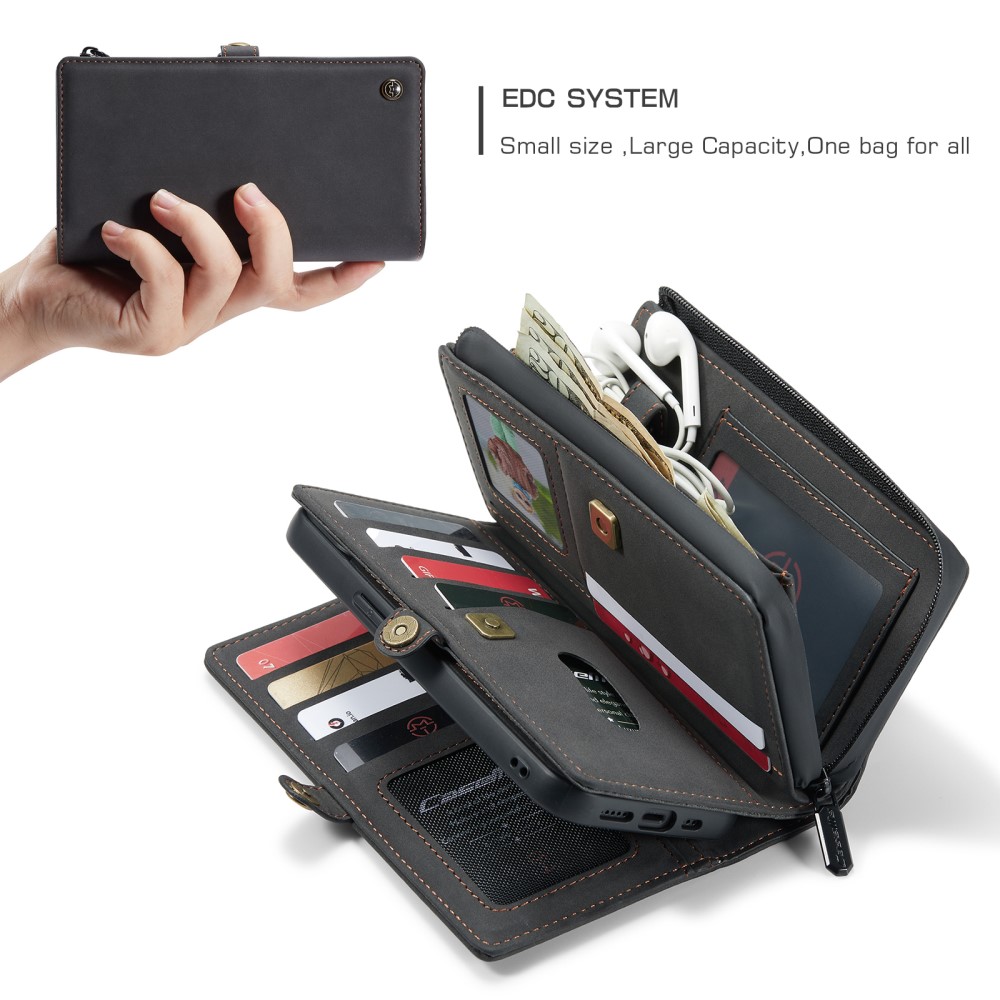 CASEME CASEME iPhone 13 Pro Fodral/Skal Magnet 2in1 Multifunktionell Svart