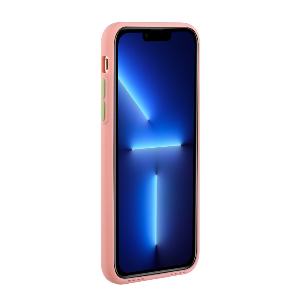  iPhone 13 Pro Skal Med Kortfack Ljus Rosa