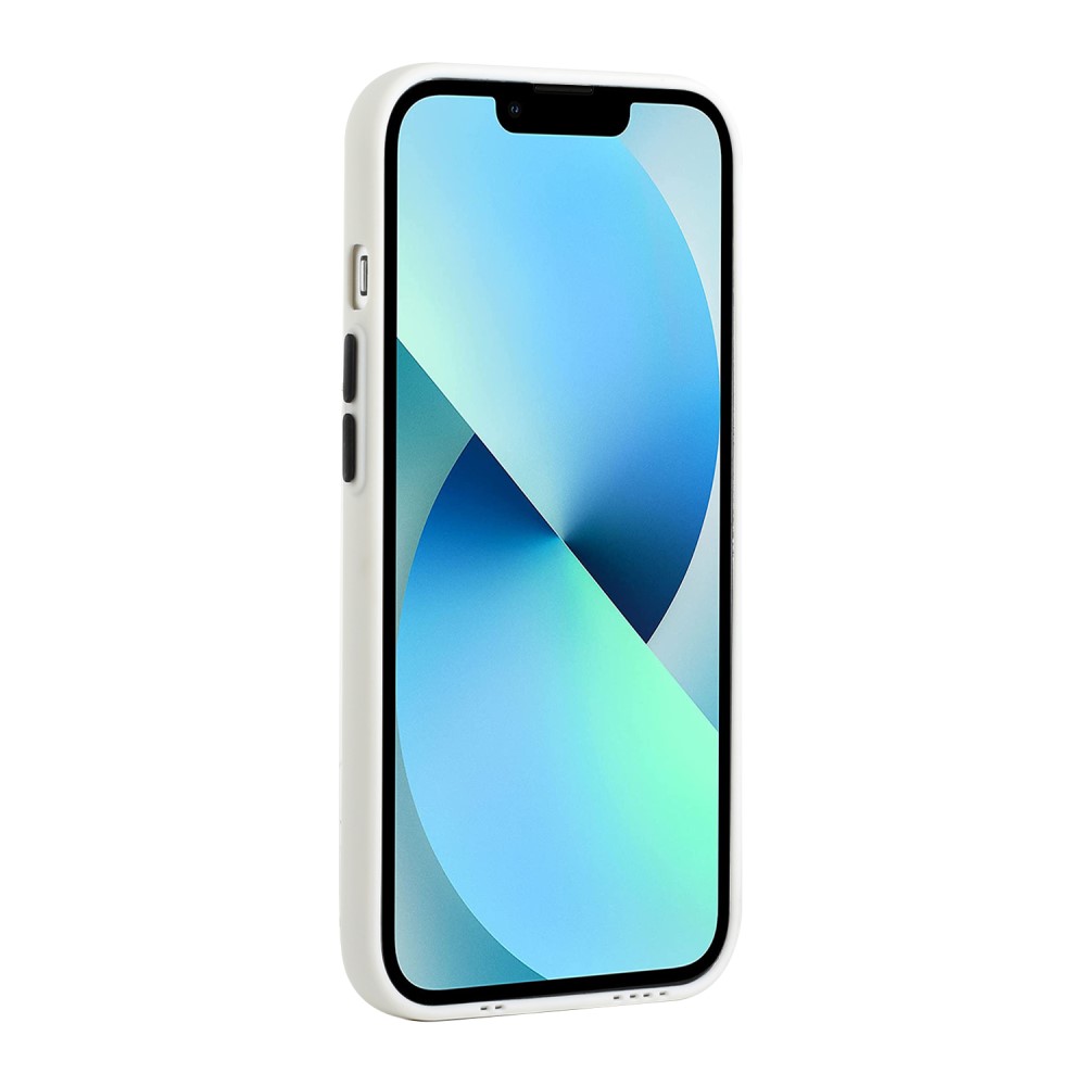  iPhone 13 Skal Med Kortfack Vit