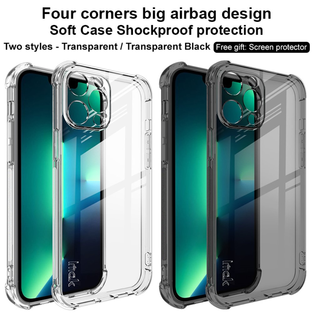 IMAK IMAK iPhone 13 Pro Max Skal Shockproof TPU + Skärmskydd Tonad