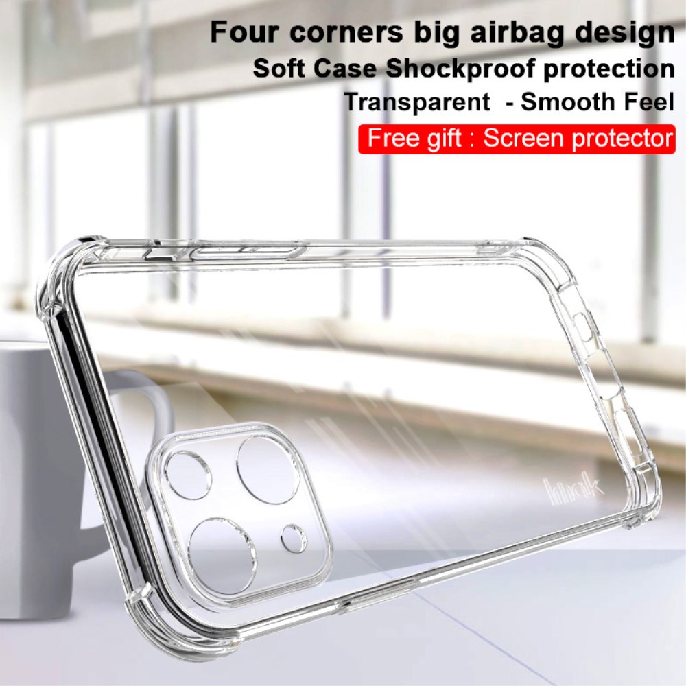 IMAK IMAK iPhone 13 Skal Shockproof TPU + Skärmskydd