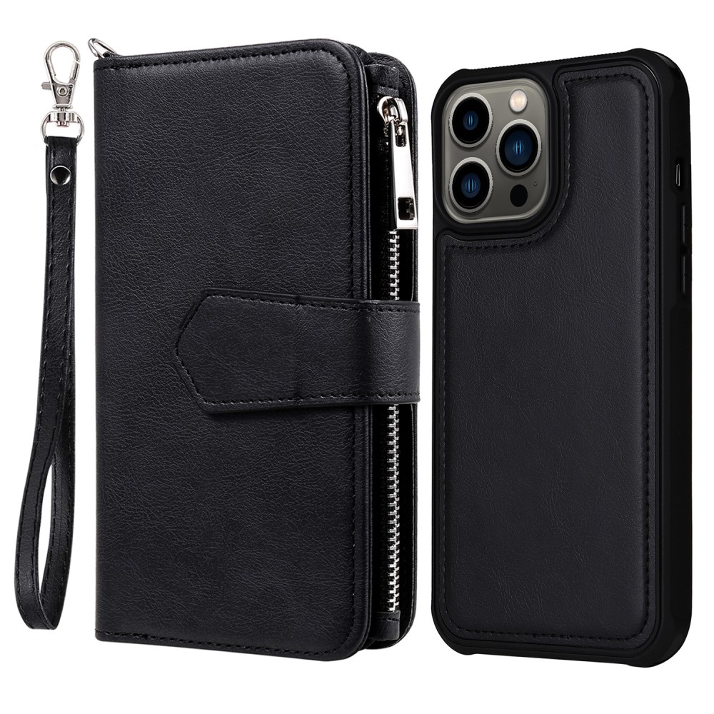  iPhone 13 Pro Fodral/Skal 2in1 Magnet Multifunktionellt Svart