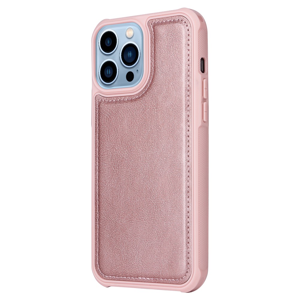  iPhone 13 Pro Max Fodral/Skal 2in1 Magnet Multifunktionellt Roséguld