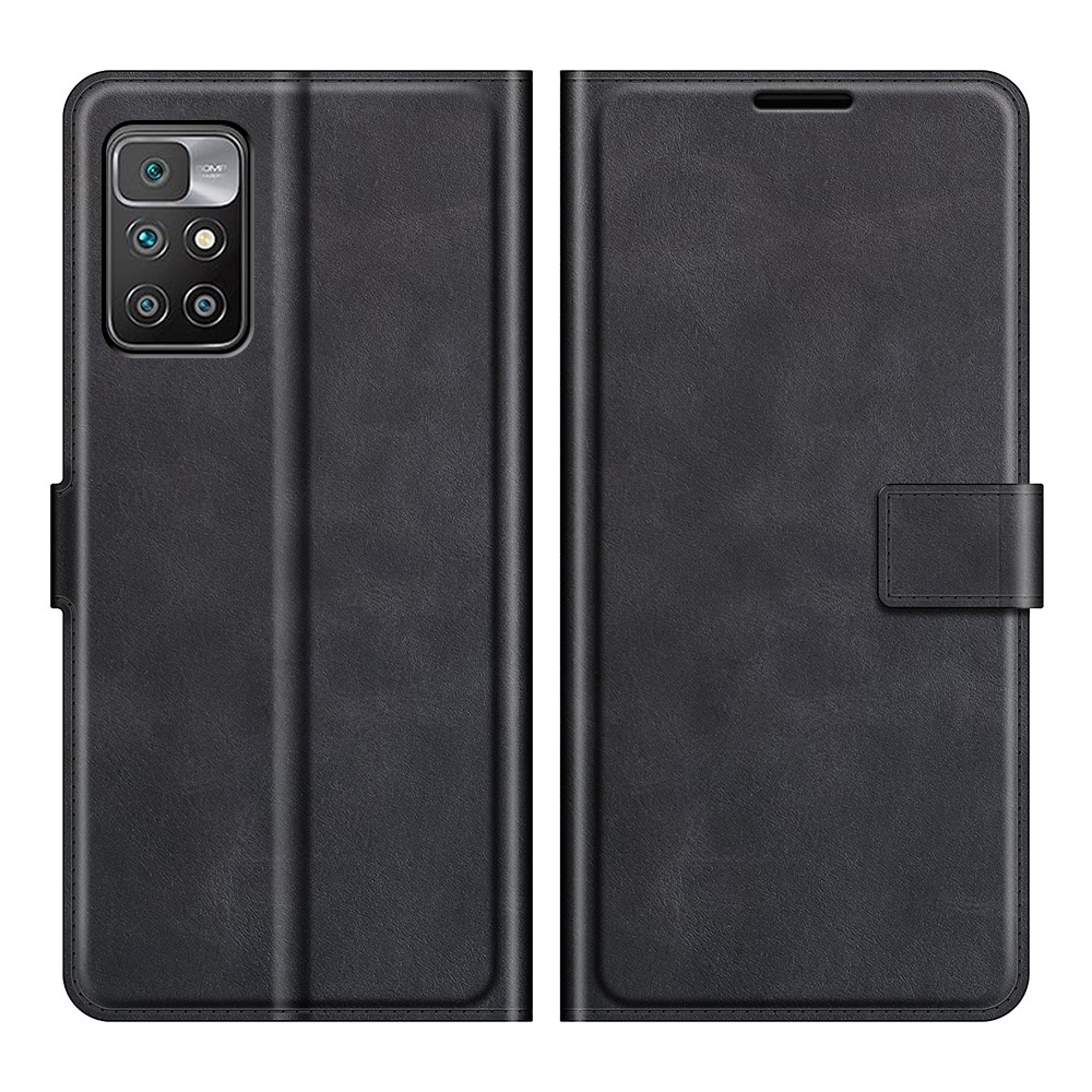  Xiaomi Redmi 10 Fodral Solid Läder Svart