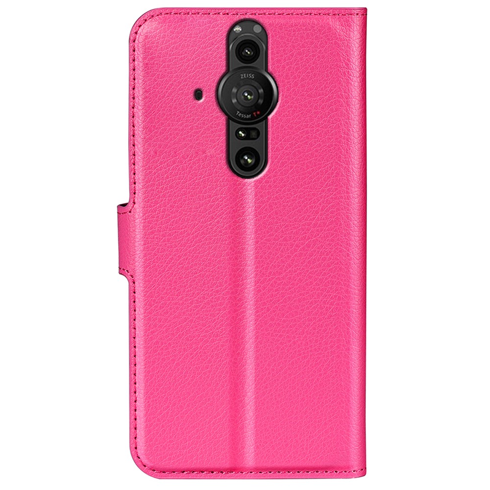  Sony Xperia Pro-I Fodral Litchi Textur Rosa