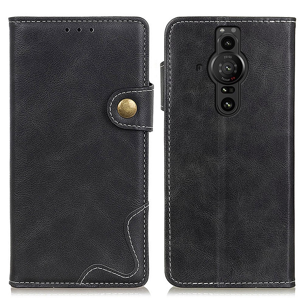  Sony Xperia Pro-I Fodral S-Line Läder Svart