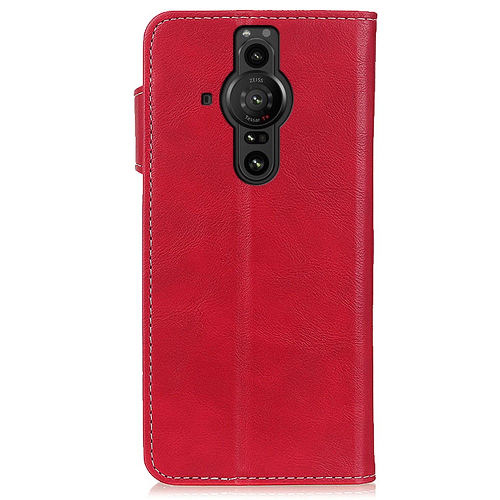  Sony Xperia Pro-I Fodral S-Line Läder Röd