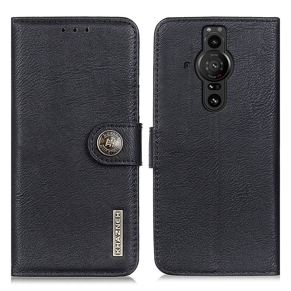 KHAZNEH KHAZNEH Sony Xperia Pro-I Fodral Läder Svart