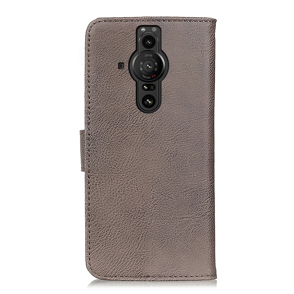 KHAZNEH KHAZNEH Sony Xperia Pro-I Fodral Läder Grå
