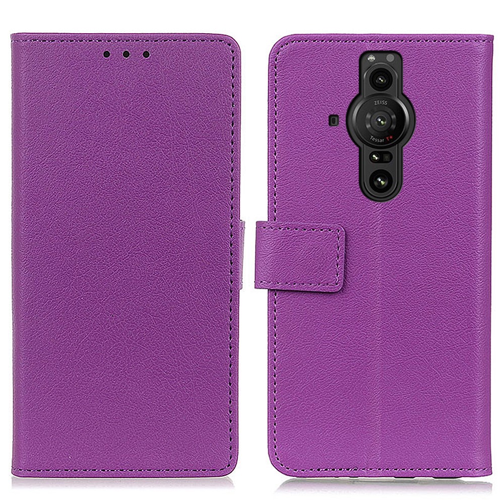  Sony Xperia Pro-I Fodral Läder Lila