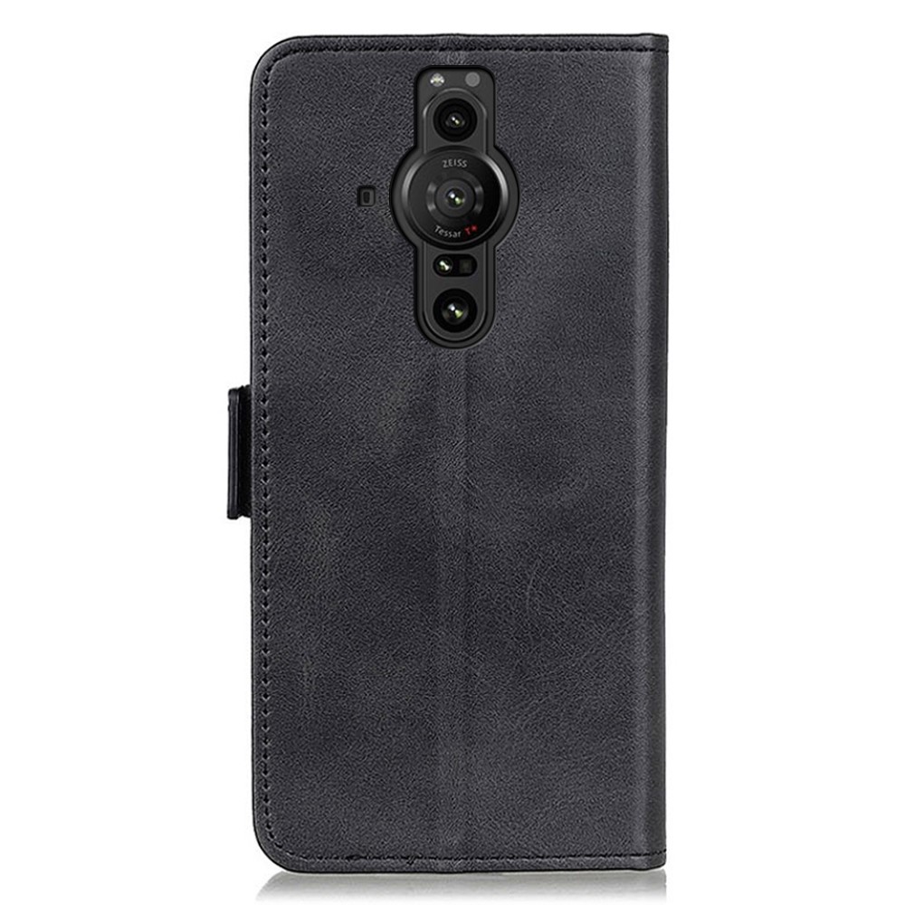  Sony Xperia Pro-I Fodral Läder Med Magnetisk Stängning Svart
