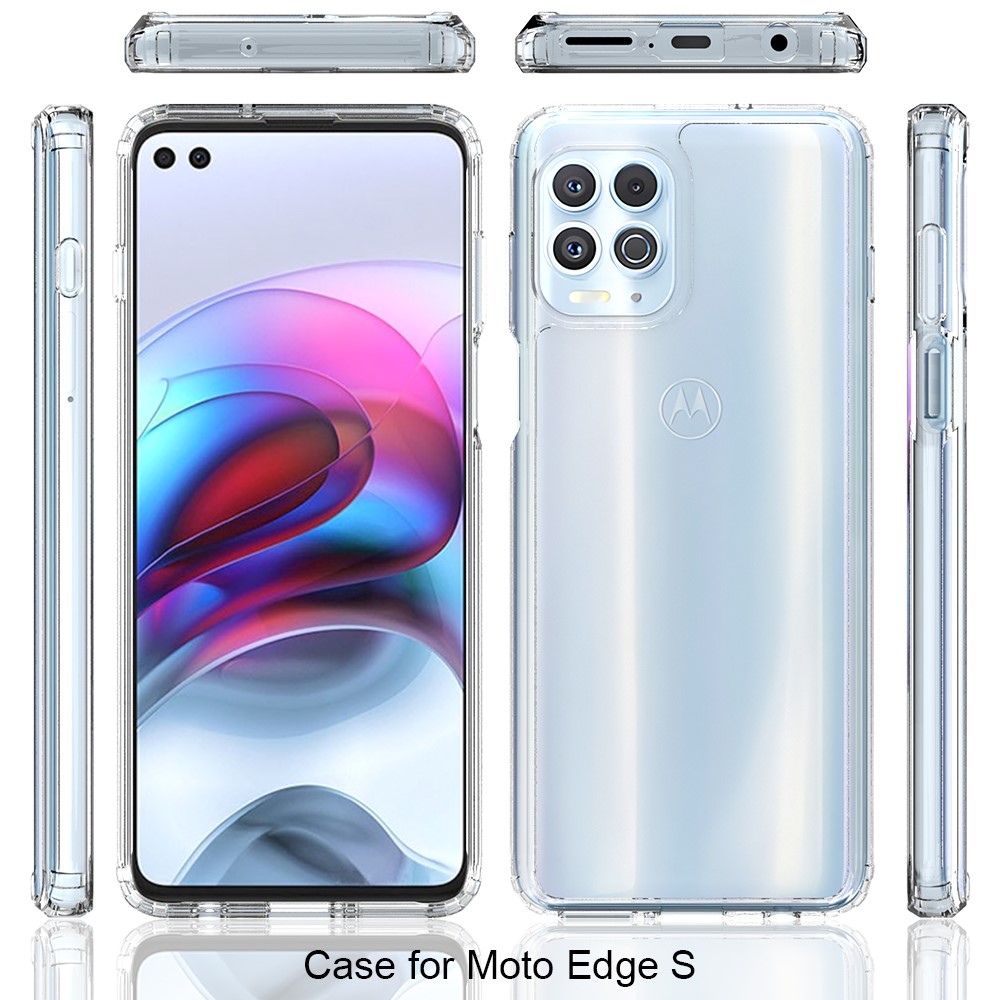  Motorola Moto G100 Skal Akryl/TPU Shockproof Transparent