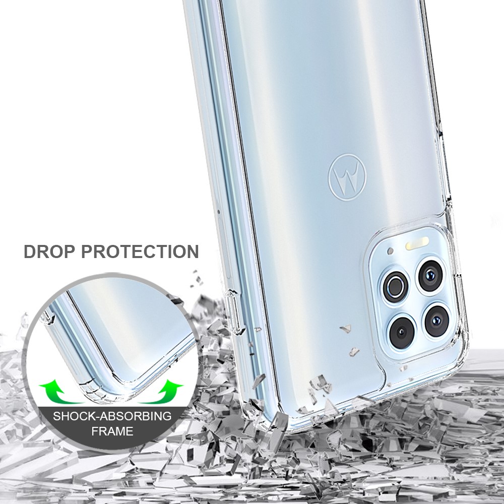  Motorola Moto G100 Skal Akryl/TPU Shockproof Transparent