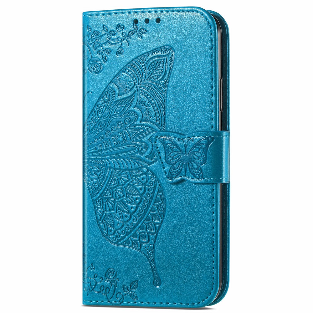  Xiaomi 11T / 11T Pro Fodral Läder Butterfly Blå