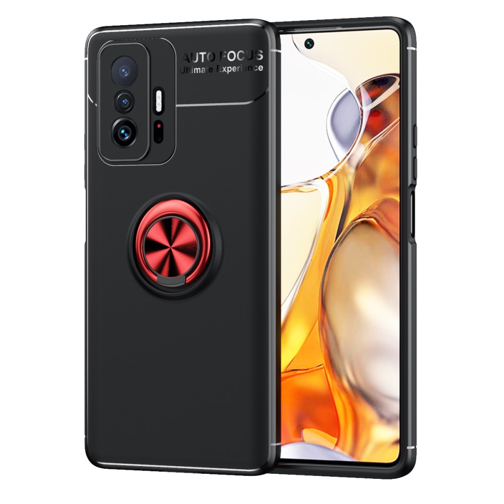  Xiaomi 11T / 11T Pro Skal Ring Svart/Röd