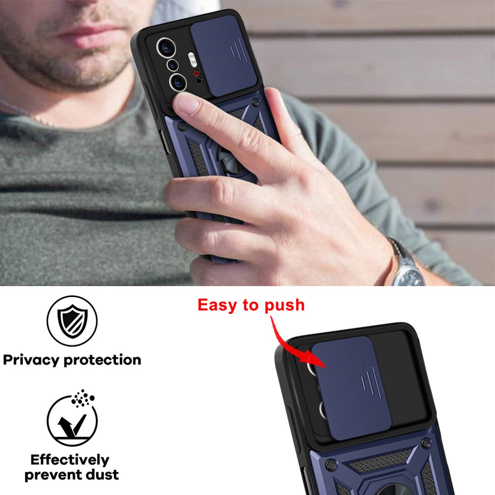 Xiaomi 11T / 11T Pro Skal CamShield Ring Blå