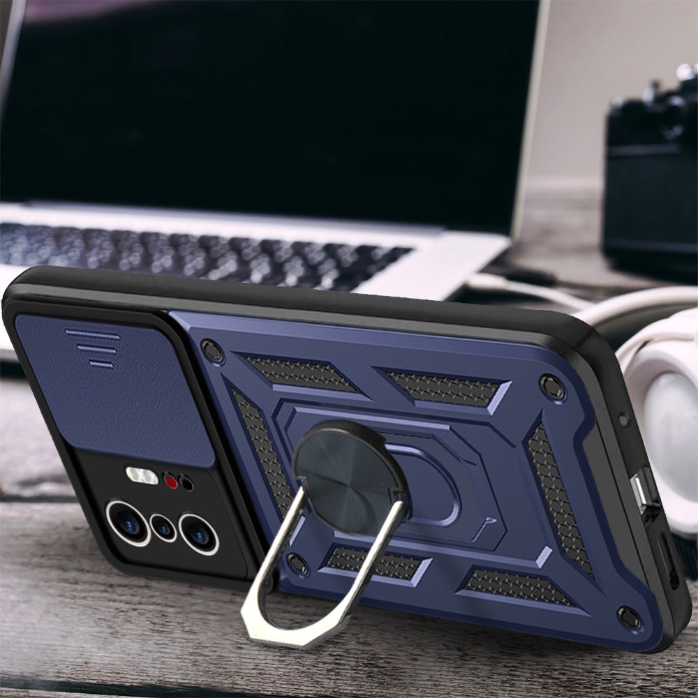  Xiaomi 11T / 11T Pro Skal CamShield Ring Blå