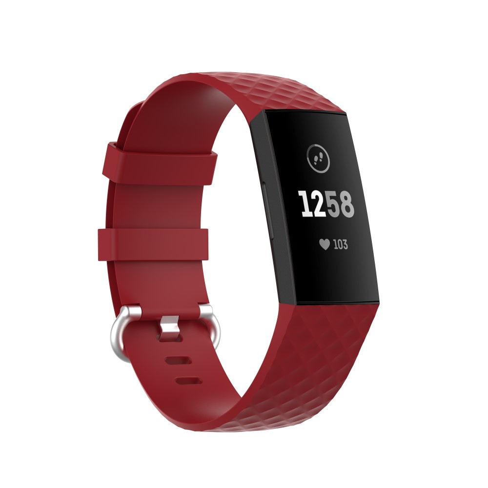  Armband Fitbit Charge 3 / 4 Röd