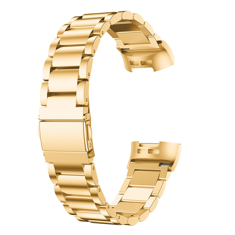  Lyxigt Metallarmband Fitbit Charge 3 / 4 Guld
