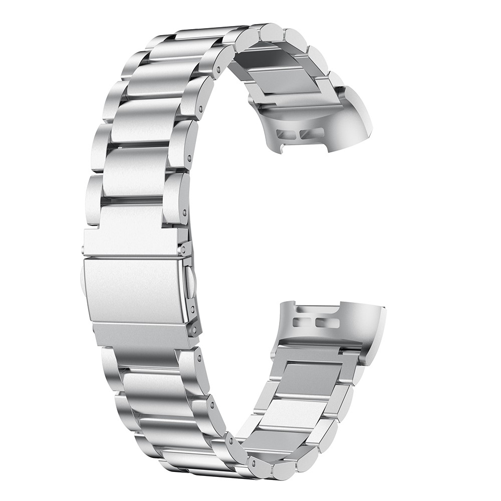  Lyxigt Metallarmband Fitbit Charge 3 / 4 Silver