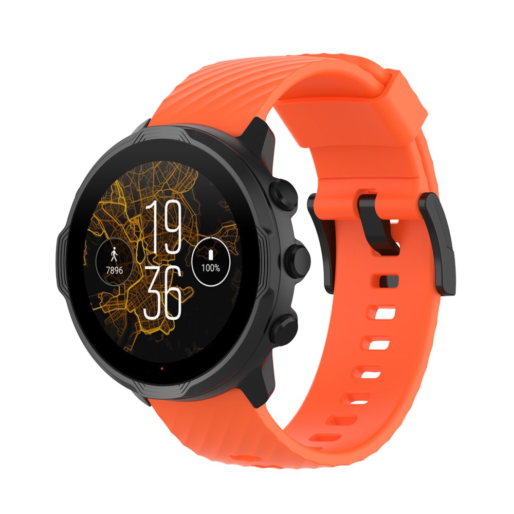  Silikon Armband För Suunto (24mm) Orange